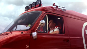 Messi en una Van