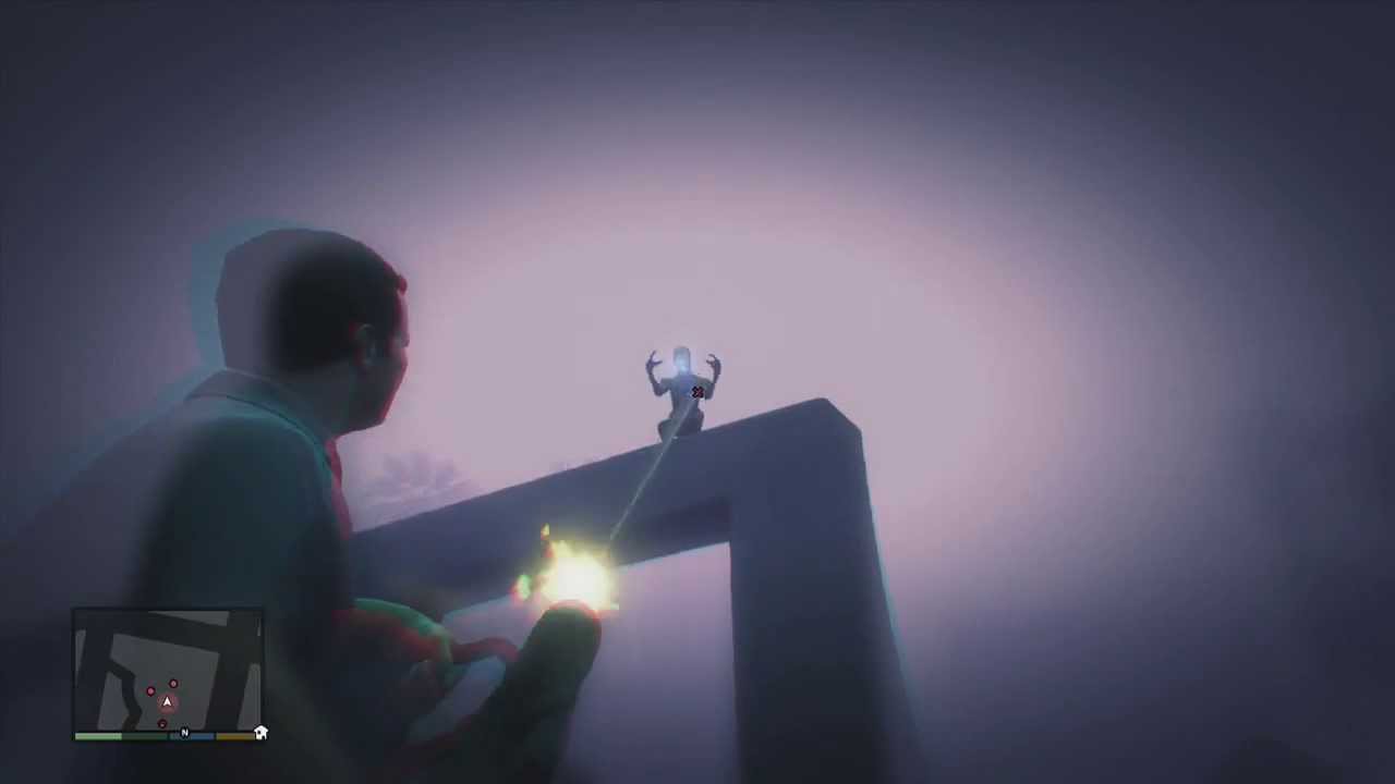 Michael drogado luchando contra los Aliens