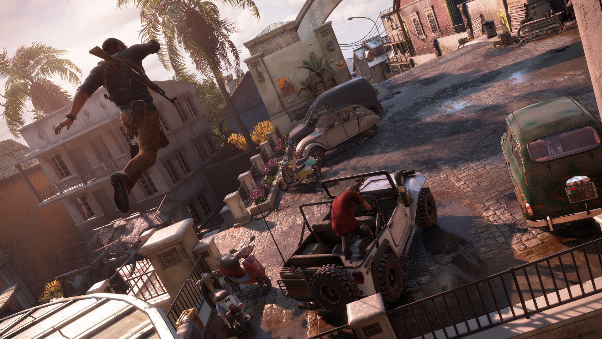 Uncharted 4: El Desenlace del Ladrón gameplay persecución de Sam