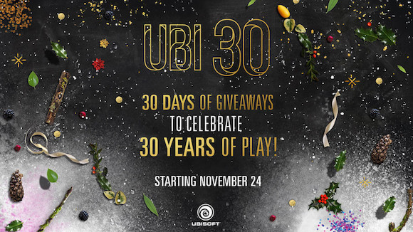 Ubisoft celebra 30 años en la industria con 30 días de regalos para los fans
