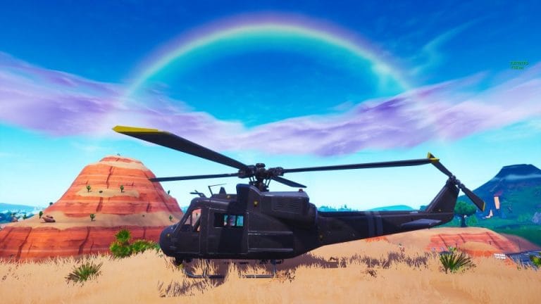 Un misterioso helicóptero sobrevuela el mapa de Fortnite