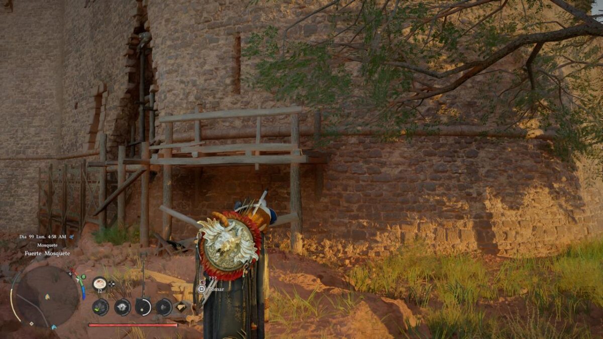 Cueva en la base del Fuerte Mosquete